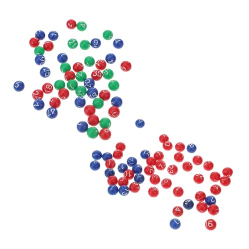 PHENOFICE 2 Packungen Maschinenbälle Spielbälle Requisiten Glücks Bingo Kugelbälle Tombola Quirkle Nummerierte Bälle Nur Bingobälle Meerschweinchen Spielzeug Spielbälle von PHENOFICE