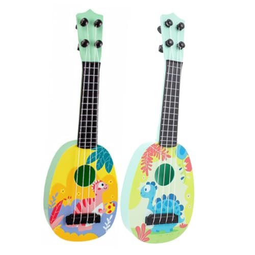 PHENOFICE 2 STK Mini Gitarre Spielzeug Musikspielzeug Gitarre Musikinstrument Mini-Gitarren-Ukulele Mini-Spielzeug Gitarrenspielzeug Für Kinder Kleines Ukulele Spielzeug Kindergitarren Abs von PHENOFICE