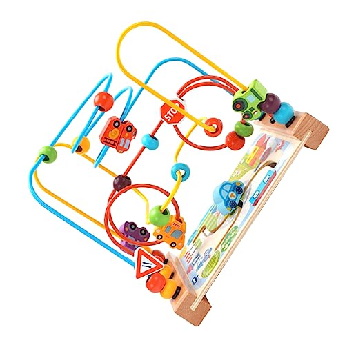 PHENOFICE 2 STK Perlen Labyrinth Lernspielzeug Für Babys Pädagogisches Labyrinth-Spielzeug Spielzeug Für Kleinkinder Kinderautos Spielzeug Perlen Spielzeug Auto Spielzeug Eisen Colorful von PHENOFICE