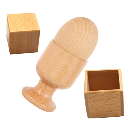 PHENOFICE 2 Sätze Auge-Hand-Koordinationsspielzeug Montessori-Eierbecher Eierspielzeug Wurf-Fang-Spiel Kinder holzspielzeug Toys Eierbecher aus Holz Hand-Auge-Koordinationsspielzeug von PHENOFICE