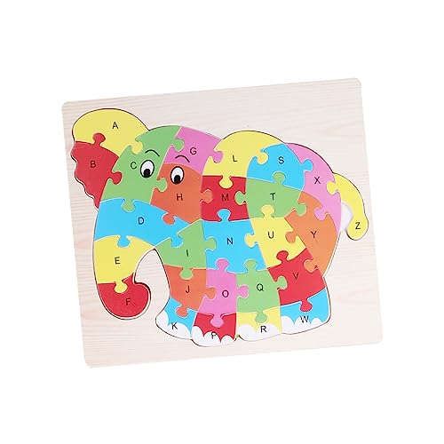 PHENOFICE 2 Sätze Puzzles aus Holz Kinder Puzzle rätselbuch Kinder Toys Lernspielzeug Buchstaben Puzzle Rätsel für Kleinkinder Rätsel für Kinder Puzzlespiele Buchstabenrätsel von PHENOFICE