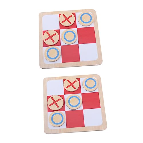 PHENOFICE 2 Sätze Simongqi Tic-Toe-Schach Tabletop-Brettspiel Lernspielzeug für Kleinkinder -Zehenspiel Two Player Games Kinder schachspiel Schachspielzeug für Kinder Schachspiel für Kinder von PHENOFICE