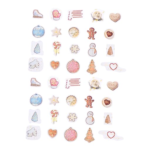 PHENOFICE 2 Sätze à 80 Blatt Aufkleber Pflanzen-Tag Weihnachtssiegeletikett Pflanzenetikett Weihnachtsgeschenkverpackung Geschenkanhänger Urlaubsabziehbilder Scrapbooking-Etikett Papier von PHENOFICE