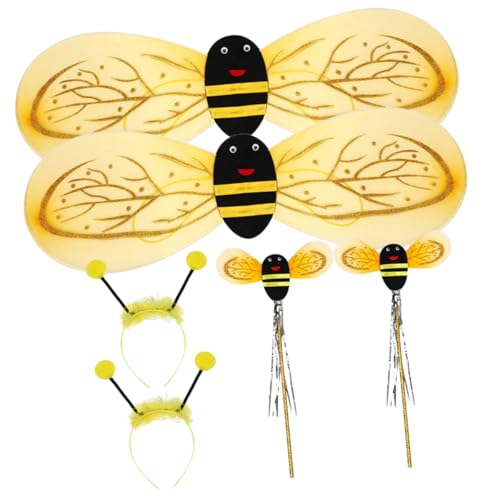 PHENOFICE 2 Sätze kleine Bienenrequisiten Kinderkostüm Honigbiene Kinderanzug tierkostüme halloweenkostüme für Kinder Kinderkommode Halloween-Cosplay-Zubehör Bienen Bühnen Requisiten Plastik von PHENOFICE