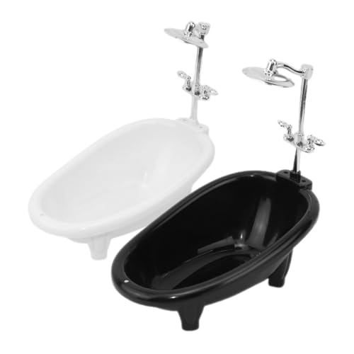 PHENOFICE 2 Stück Miniatur Badewanne Set Teilig Puppenhaus Badezimmer Zubehör Langlebig Realistisch Detailgetreu für Puppenhaus Dekoration PHENOFICE 2 Stück Miniatur Badewanne Set Teilig Puppenhaus Badezimmer Zubehör Langlebig Realistisch Detailgetreu für Puppenhaus Dekoration von PHENOFICE