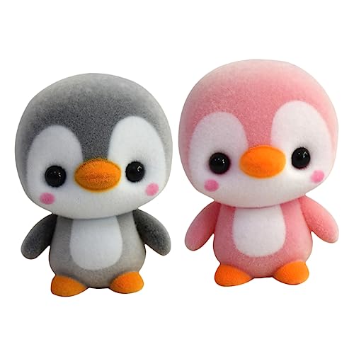 PHENOFICE 2 Stück Pinguin Plüschpuppe Babypuppen Spielzeug Plüsch Pinguin Spielzeug Pinguin Stofftier Stofftier Pinguin Plüsch Pinguin Puppen Stoff Pinguin Puppe Stoff Pinguin von PHENOFICE