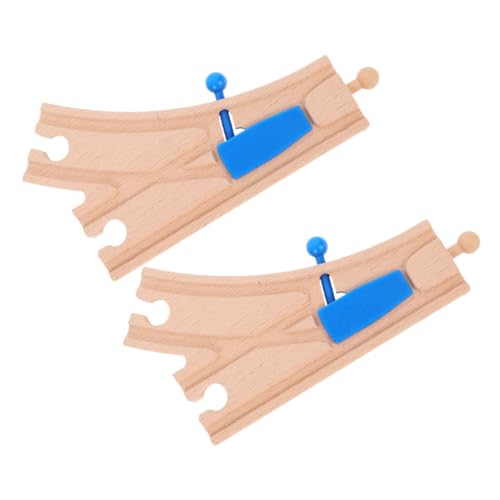 PHENOFICE 2 Stücke Holz Eisenbahn Track Erweiterung Set Gebogene Track Für Kinder Imaginative Spielen PHENOFICE 2 Stücke Holz Eisenbahn Track Erweiterung Set Gebogene Track Für Kinder Imaginative Spielen von PHENOFICE