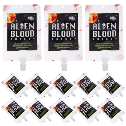 PHENOFICE 20 STK Außerirdischer Blutbeutel Plasmabeutel Blutbeutel Zum Trinken Halloween-getränkebeutel Iv Beutel Für Getränke Gefälschter Blutbeutel Halloween-partygeschenke Das Haustier von PHENOFICE