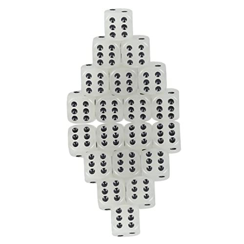 PHENOFICE 20St Leuchtende Würfel Nachtbar Unterhaltung 6-seitiger Würfel leuchtende Konstellationswürfel Spiel Würfel partyspiel Six-Sided dice Würfel aufleuchten Punktwürfel Acryl von PHENOFICE