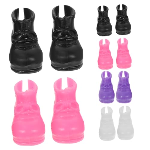 PHENOFICE 20St Puppenschuhzubehör Mini-Schuhverzierungen dekorative Minischuhe Mini-Regenstiefel Puppenstiefel plastikschuhe doll Accessories kleines Hauszubehör Puppenzubehör von PHENOFICE