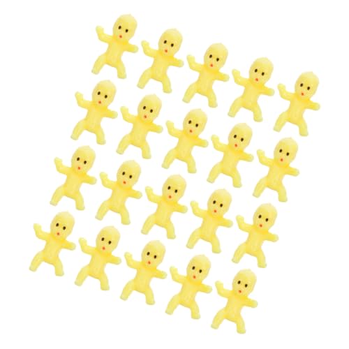 PHENOFICE 20st Mini- -eiswürfel Mini-Babys Zur Dekoration Babystatuen Aus Kunststoff Babyfiguren Badespielzeug Für Babys Mini-Babys Aus Kunststoff Kleine Mini-Babys Plastik Yellow von PHENOFICE