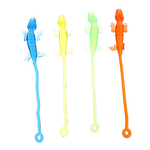 PHENOFICE 20st Weicher Kleber Klebrig Käferfiguren Partywand-Crawler Hüpfspielzeug Klebriges Tierspielzeug Gecko-Figur Tragbares Klebriges Spielzeug Haushaltskinderspielzeug Weiches Gummi von PHENOFICE