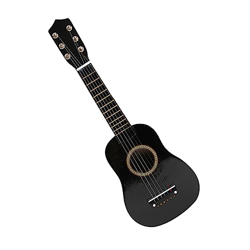 PHENOFICE 23 Holzgitarre Gitarre Für Kinder Kinderspielzeuggitarre Musikinstrumente, Spielzeug Kinderinstrumente Gitarrenspielzeug Für Kinder Kindergitarre Für Jungen Black Bambus von PHENOFICE