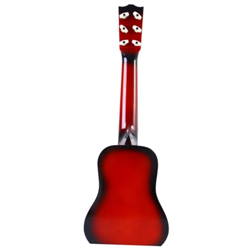 PHENOFICE 23 Kinder Gitarre Mini-Ukulele Kinder-Ukulele-Spielzeug Kleinkind Gitarre Musikspielzeug für Kinder kinderinstrumente Kinder musikinstrumente Kinder Guitar Holzgitarre Hölzern rot von PHENOFICE