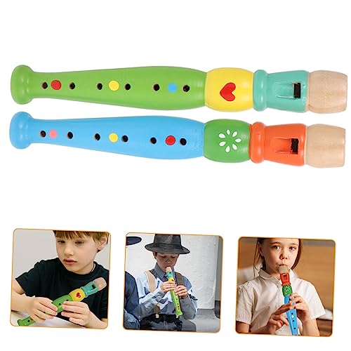 PHENOFICE 2St 6-Loch-Piccolo Professionelle Musikspielzeug für Kinder Konzertflöte kinderinstrumente Kinder musikinstrumente Fun Toy Musikalisches Erleuchtungsspielzeug Holzinstrumente von PHENOFICE