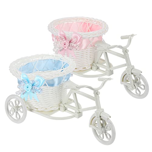 PHENOFICE 2St Aufbewahrungskorb e Trike dreiräder einhelll schlüpfeier Babydusche Blea Pflanzenstützen Mini-Blumentöpfe zum Basteln Babyparty-Süßigkeiten-Korb Süßigkeiten Servierkorb Plastik von PHENOFICE