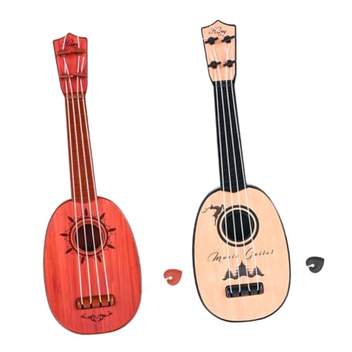 PHENOFICE 2St Gitarrenspielzeug Kinder Gitarre Mini-Instrumente Lernspielzeug für Kinder kinderinstrumente Kinder musikinstrumente Kinder-Ukulele Anfänger Musikinstrument Spielzeug Abs von PHENOFICE