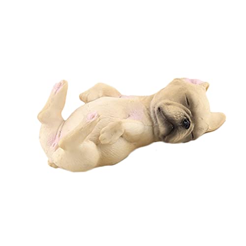 PHENOFICE 2St Simulations-Bulldogge Hundemodell-Ornament tierisches Spielset Tierspielzeug Simulationshundemodell hühner Spielzeug Dog Toy Hundemodell Kinderspielzeug Hundefigur Modell von PHENOFICE