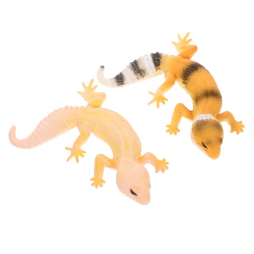 PHENOFICE 2St Simulations-Echsenmodell Dekorationen für den Lebensraum von Reptilien Actionfigur Reptilienspielzeug Animal Toys Tier Spielzeug Eidechsen-Ornament Eidechsenfiguren Plastik von PHENOFICE