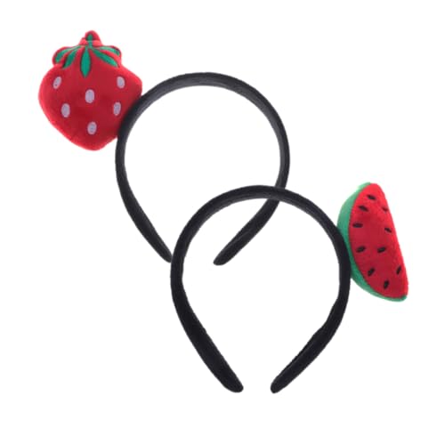 PHENOFICE 2St Stirnband Wassermelone haarschmuck haircharm partyhüte eisend kopftücher travelit Stirnbänder -Requisite Kostümzubehör für Erwachsene Wassermelonen-Haar-Accessoires Stoff von PHENOFICE