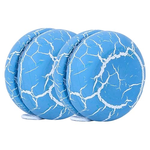 PHENOFICE 2St outdoorspielzeug Outdoor Spielzeug Blaue Yo-Yo Kugeln Lustiges Spielzeug draußen Spielzeug Yoyo für Anfänger Jo-Jo-Bälle Jo-Jo-Kugeln aus Holz schöner Jo-Jo-Ball hölzern Blue von PHENOFICE