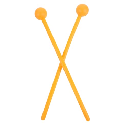 PHENOFICE 2st Glockenspielhammer Trommelstock Für Kinder Perkussionsschlägel Schlägel Für Musikinstrumente Konzert Mallet Percussion Xylophonschlägel Glockenstöcke Marimba-Sticks Abs Orange von PHENOFICE