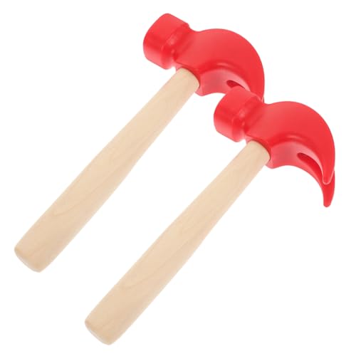 PHENOFICE 2st Holzspielzeug Für Kinder Babyspielzeug -Hammer-Spielzeug Hammerspielzeug Für Kinder Mallet-Spielzeug Kleiner Schlaghammer Lustige Spielzeuge Kleiner Hammer Hölzern von PHENOFICE