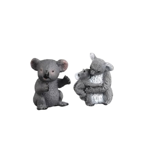 PHENOFICE 2st Koala-Modell Spielzeug Für Kleinkinder Koala-Ornament Kreative Koala-verzierung Tierverzierung Für Kinder Dschungeltierfiguren Desktop-Spielzeug Koala-skulptur Koala-Dekoration von PHENOFICE