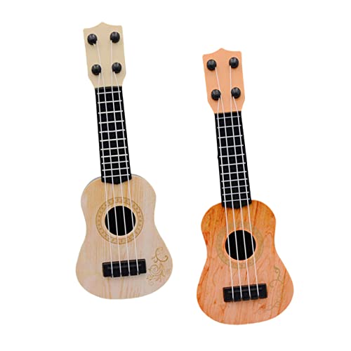 PHENOFICE 2st Mini-Ukulele Pädagogische Gitarre Für Kinder Gitarrenspielzeug Für Kinder Ukulele Für Kinder Anfänger Kinder Gitarre Früherziehung Ukulele Simulations-Ukulele Plastik von PHENOFICE