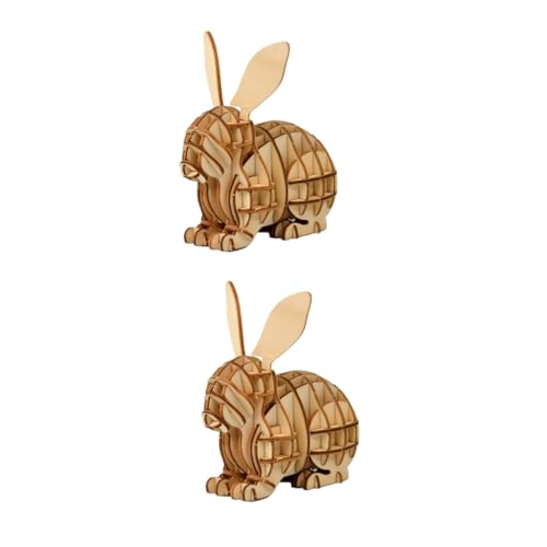 PHENOFICE 2st Puzzles Aus Holz Für Junge Gehirnspielzeug 3D-Puzzles Für Kinder Mechanische Puzzles Für Erwachsene Kinderpuzzle 3D-Puzzle-Spielzeug Kinder Rätsel 3D-tiermodell Hölzern von PHENOFICE