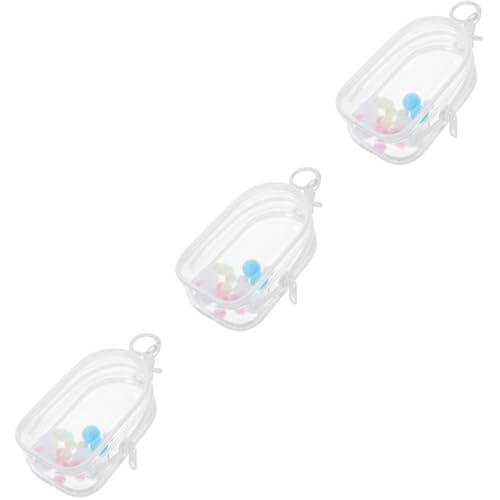 PHENOFICE 3 Sätze Babytasche Zeigen Puppe Aufbewahrungstasche für Figuren Plüsch Doll Tragetasche Doll Transporttasche Babyzubehör Monitorständer Transparente Figuren-Präsentationstasche PVC von PHENOFICE