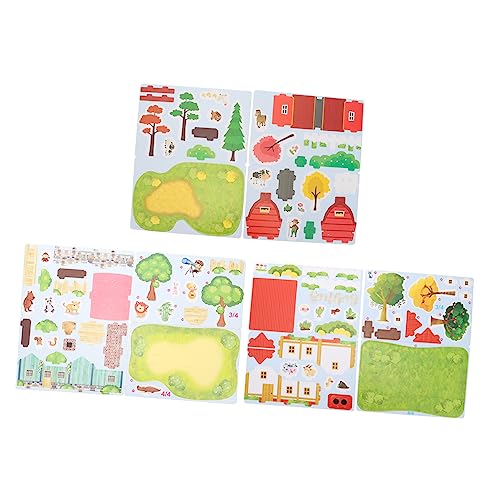 PHENOFICE 3 Sätze Modell 3D-Puzzles Puzzle-Spielzeug Bauen Kinderspielzeug Cartoon-Rätsel Kinder entwicklung kindliche entwicklung kognitive Spielsachen pädagogisches Spielzeug Schaum von PHENOFICE