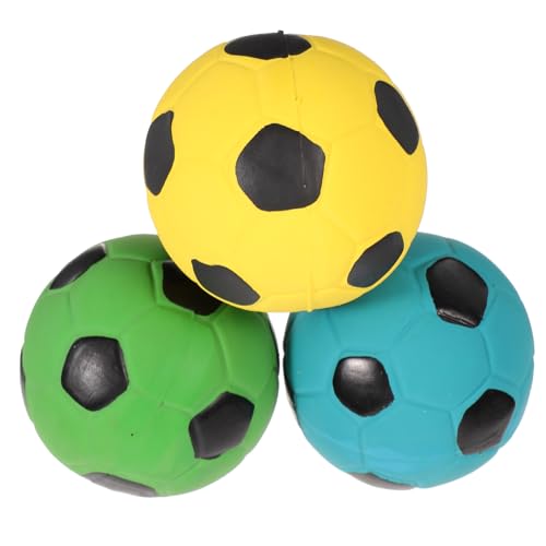 PHENOFICE 3er Set Geräusch Fußball Interaktive Bouncy Balls Und Fußballform Für Ideales Für Geburtstage Und Freizeitspiele von PHENOFICE