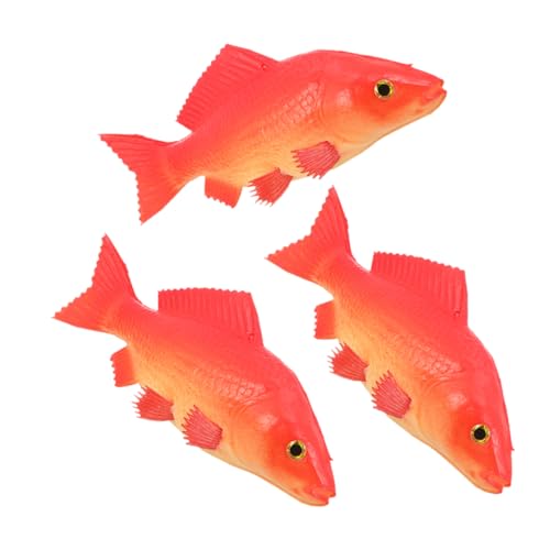 PHENOFICE 3 Stück Künstliche Fische Pu Tiermodell Fischfigur Fischornament Kleine Gefälschte Fische Simulation Tiermodell Fischmodell Kompakte Fischfigur Tierfiguren Aquarium Fischdekor von PHENOFICE