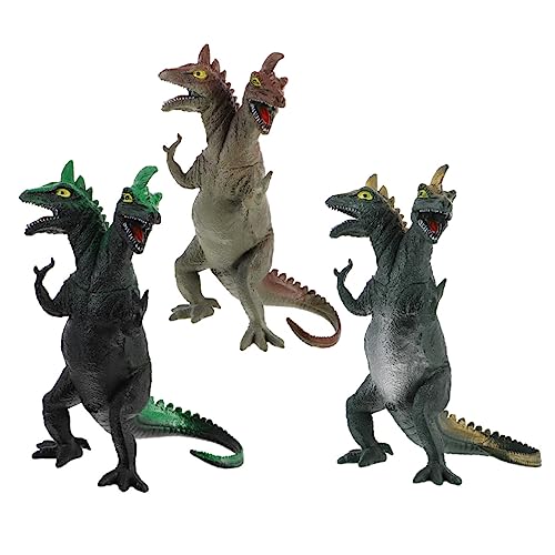 PHENOFICE 3 Stück Simulation Weichgummi Dinosaurier Lustiges Bad Desktop Dinosaurier Dekoration Dinosaurier Anzeigemodelle Dinosaurier Skelettfiguren Dinosaurier Modell Dinosaurier von PHENOFICE