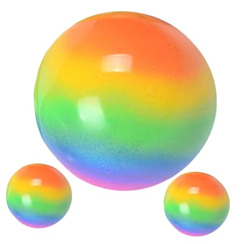 PHENOFICE 3 Stück Springball Stressball Hüpfbälle Leckerbissen Beutelfüller Spielzeugball Lustige Dehnbare Bälle Stressspielzeug Quetschspielzeug Lustige Bälle Sensorische Bälle von PHENOFICE