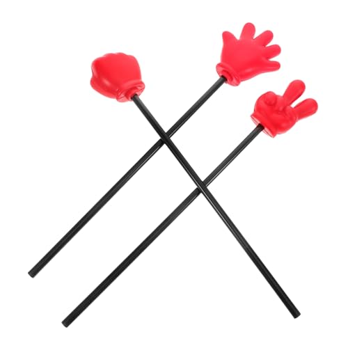 PHENOFICE 3 Stück Steine, Papier, Schere, Spiel, Fingerzeiger-Sticks Für Klassenzimmer, Hand-Schaumstoff-Sticks, Hand-Mini-Sticks, Kindergarten-Requisiten, Kinder, Lesen, von PHENOFICE