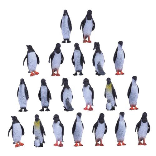 PHENOFICE 32st Pinguin-Ornamente Miniaturen Modell Tiere Feengarten Tierfigur Simulations-Pinguin-Figur Pinguinfigur Action-spielzeugfiguren-spielsets Mini-tierfiguren Mini-Pinguin Weich-PVC von PHENOFICE