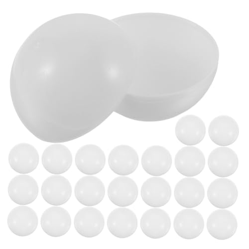 PHENOFICE 35st Lotteriekugel Überraschen Sie Leere Kugel Bingo-zahlenkugeln Kugel Kugeln Kaugummiautomatenkapseln Partyspielbälle Verlosung Von Bällen Runde Kapselbällchen Ball PVC Weiß von PHENOFICE