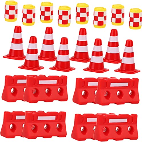 PHENOFICE 36st Straßenschild Barrikade Spielzeug Miniatur Mini- Auto Ampeln Für Kinder Spielsets Mini-leitkegel Leitkegel Ornament Zapfen Verkehr Spielzeugkegel Spielzeuge Plastik von PHENOFICE