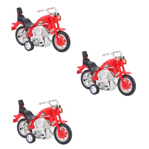 PHENOFICE 3St zurückziehen Motorradspielzeug zurückziehen Spielzeug für Kinderfahrzeuge Kindermotorrad motorikspielzeug Fun Toy Fahrzeugmodell Spielzeug Plastik von PHENOFICE