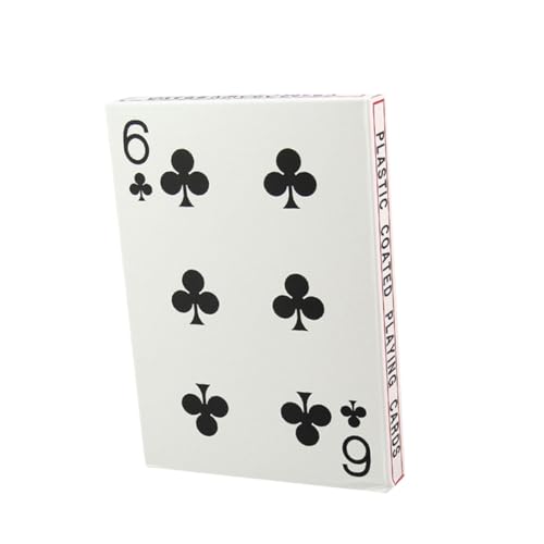 PHENOFICE 4 Große Spielkarten Poker-kartenspiel Kreative Pokerkarten Brettspiel-Poker Pokerkarte Aus Papier Kartenspiel Spielen Kartenspielen Weiß von PHENOFICE