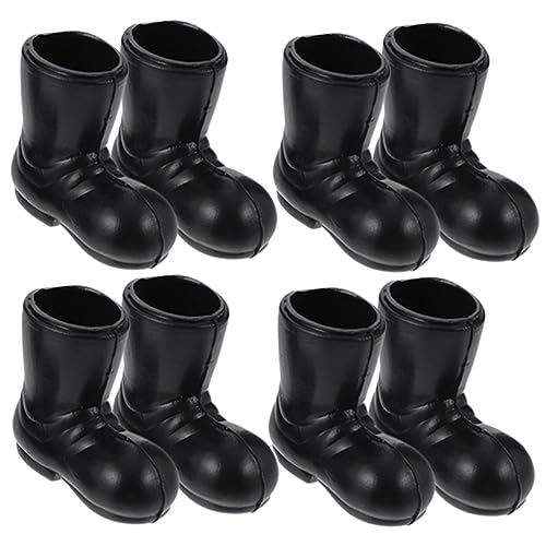 PHENOFICE 4 Paar Mini Stiefel Weihnachtsmann Schuhe Mini Spielzeug Mini Schuhe Spielzeug Zwergen Schuhe Spielzeug Puppenhaus Miniatur Weihnachtsmann Stiefel Kinder Mini Schuhe von PHENOFICE