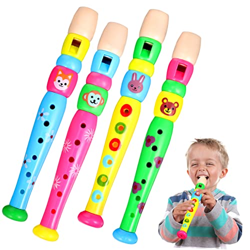 PHENOFICE 4 Stück Kindermusikinstrument Kunststoff Piccolo Für Kinder Flöteninstrument Kinder Musikinstrumente Kleinkind Musikinstrumente Spielzeug Für Kinder Musikspielzeug von PHENOFICE