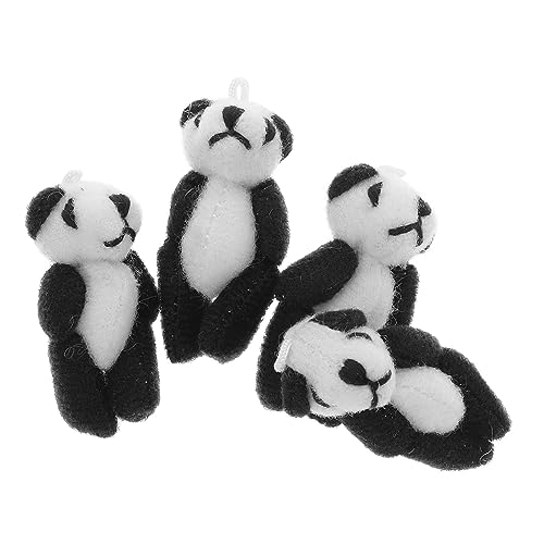 PHENOFICE 4 Stück Mini-plüsch-Panda Plüschtier Für Kinder Plüsch-Panda-Spielzeug Kuscheltiere Rote Panda- Spielzeug Für Kinder Auto Spielzeug Kleine Plüschtiere Pp Baumwolle von PHENOFICE