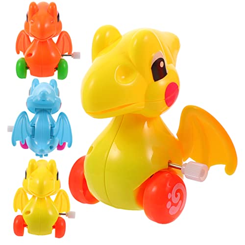 PHENOFICE 4 Stück Pterodactyl Aufziehspielzeug Spielzeugautos Für Kleinkinder Kleinkindspielzeug Spielzeugauto Kinder Dinosaurier Auto Kidcraft-spielset Auto Aufziehen Babyauto Plastik von PHENOFICE