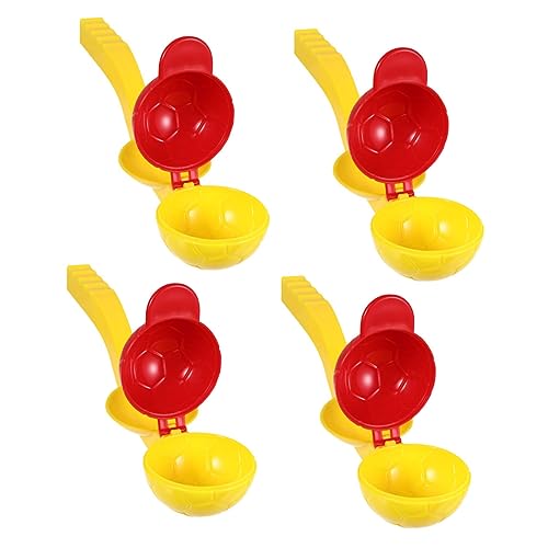 PHENOFICE 4 Stück mit Schneefräse Spielen Schneeball-Clip Schneeballklemme im Winter Schneeballschlachtspiele Spielzeug für Kinder Toys Schneeballwerfer Schneeschlacht-Spielzeug Abs von PHENOFICE