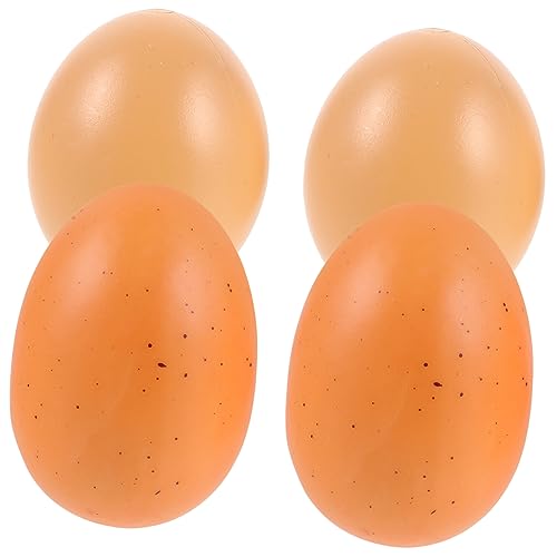 PHENOFICE 4 Stück nachgeahmte Eier kleine Leere Spielzeuge für Eier Huhn, das Eier legt Ei schäumt Easter Eggs Easter Egg Decoration künstliche Eier zum Dekorieren DIY künstliches Schaumei von PHENOFICE