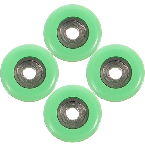 PHENOFICE 4 Stück pädagogisches Fingerspielzeug Coole Gadgets Handgriff-Verstärkung Hand Finger Skateboard kompaktes Skate- Simulation-Skate-Roller Rostfreier Stahl Green von PHENOFICE