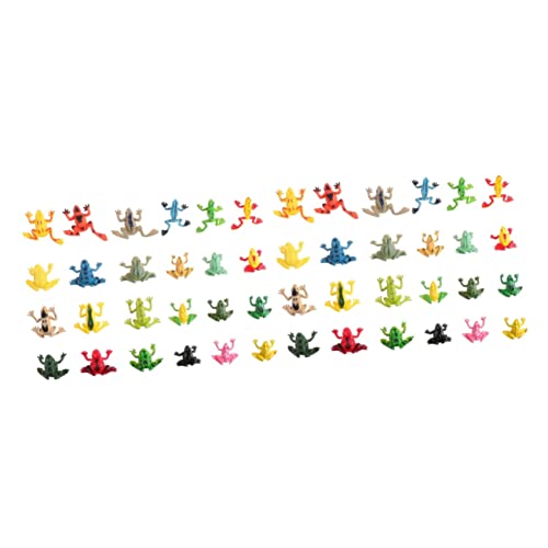 PHENOFICE Wassertiere 48 STK Kleines Froschmodell Miniatur-froschfiguren Frösche Modelle Animals Toys for Tier Spielzeug Für Kinder Mini-Frosch-Statue Frösche Spielzeug Für Kinder PVC von PHENOFICE